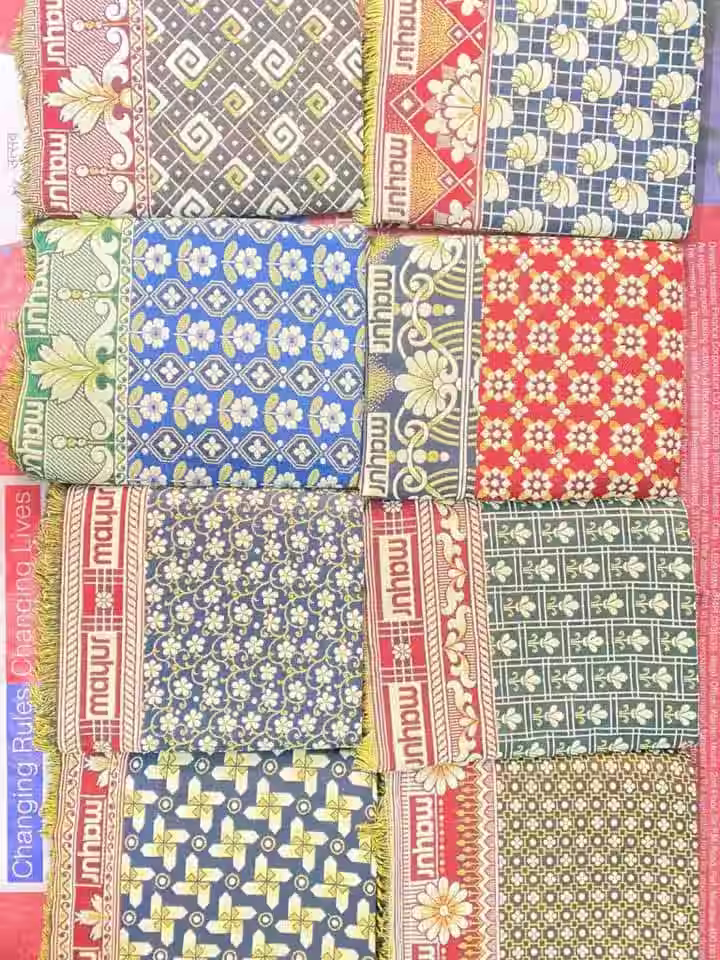Mayur Peacock Pattern Solapur Chaddar